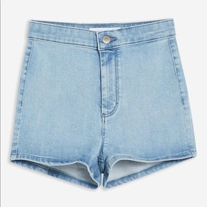 TOPSHOP Joni shorts light wash